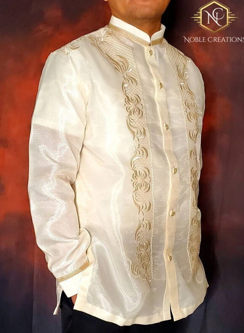 BARONG TAGALOG ARMAN 5 Full-Open Chinese Collar