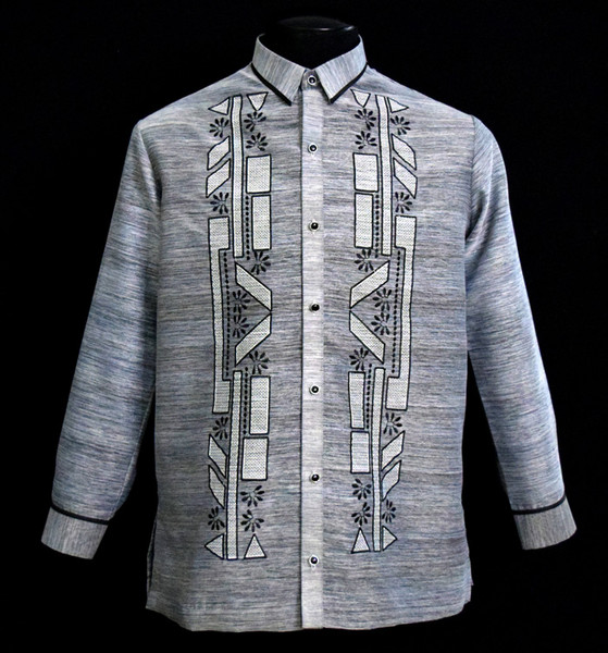 Black-Silver Barong Tagalog 3536