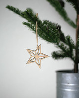 Solid Maple Star Ornament