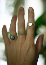 Sterling Silver Initial Ring