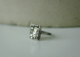 Rectangle Pyrite ring