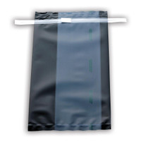 TWIRL'EM® Bag, Safety Tabs, Opaque, Printer, Closure with 2 Round Wires, 3mil, 4.5 x 9", 15oz, 1000-Case