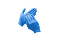 SkinTX Soft Blue Nitrile Exam, 5mil, Powder Free Gloves, Medium, 1000-Case (10 x 100-pk)