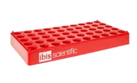 Vial Rack, Polypropylene, for 12mm diameter vials, 50 position, 1-pk