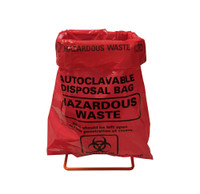 Wire rack stand for 8.5 x 11" autoclave bags