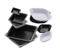 Weigh Boat, black, 250mL, 140 x 140mm, square, 500-pk
