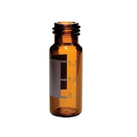 Thermo™ Silanized 9mm Amber Screw Top Vial w/I-D Patch, 100-pk