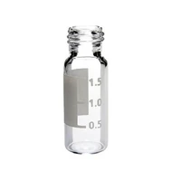 Ibis™ 9mm Clear Screw Top Vial Grad-Patch, Silanized, 100-pk