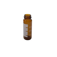 4.0mL Amber Vial, 15x45mm, with White Graduated Spot, 13-425mm Thread, 1000-cs