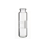 20mL Clear Glass Crimp Top Headspace Vials, Round Bottom, 100-pk
