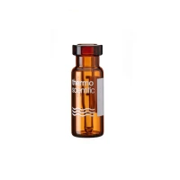 300µL 11mm Crimp Top Amber Micro+ Vial, Fused Insert, I-D Patch, 100-pk