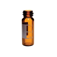 Ibis 10mm Amber Screw Top Vial w/ Grad Patch, 100-pk