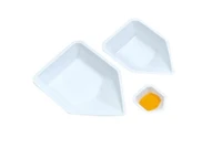 HAWK Pour Boats, Small, White, Anti-Static, 500-pk