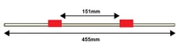 Standard FLARED PVC Tubing, 2-Stop Red/Red 1.14 mm, 12-pk