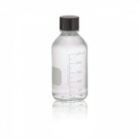 WHEATON® Media / Lab Bottle, PTFE Lined Phenolic Cap, Amber, 250mL, 48-pk