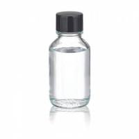WHEATON® Media / Lab Bottle, Rubber Lined Phenolic Cap, Clear, 125mL, 48-pk
