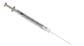 2.5 mL fixed needle CTC headspace syringe with energized GT plunger and 5.6 cm 0.63 mm OD side hole needle, each