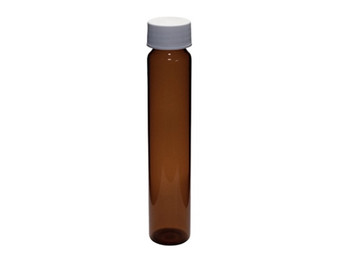 Precleaned & Certified - 60mL Clear Vial, 24-400mm Solid Top White Polypropylene Closure, 72-pk