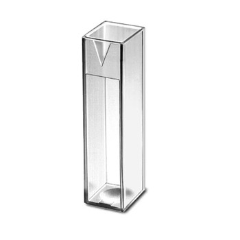 Cuvette, PMMA, Macro, min vol 2.5mL, max 4.5mL, 500-pk