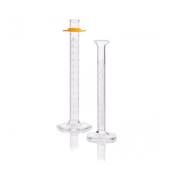 KIMBLE KIMAX Graduated Cylinders, Class A, TD, with Reverse Graduations and Bumper, 100mL, 6-pk