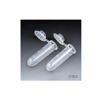 2mL Microcentrifuge Tube, PP, with Snap Cap, Lot Certified, Rnase, Dnase, Pyrogen, ATP & Human DNA Free, 500-pk