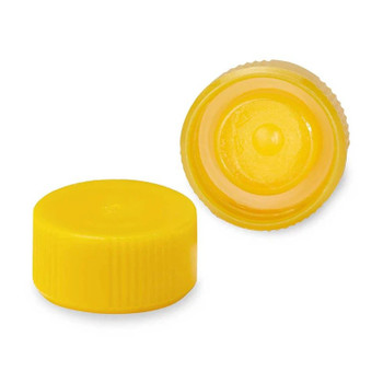 Screw Cap for Microtube, with O-Ring, Yellow, 1000-pk