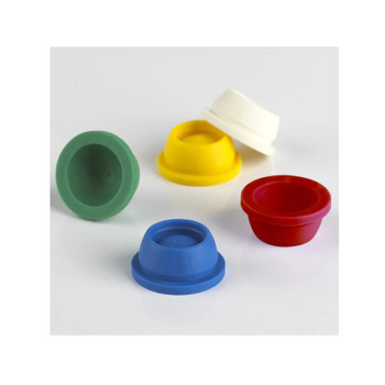 Cap, Plug, 16mm, TPE, for Vacuum and Test Tubes, Red, 1,000-pk