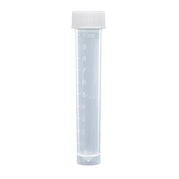Transport Tube, 10mL, Polypropylene Tube Only, Conical Bottom, Self-Standing, Graduated, 1000-cs