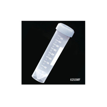 Centrifuge Tube, 50mL White Cap, Self-Standing, Metal-Free, 500-cs