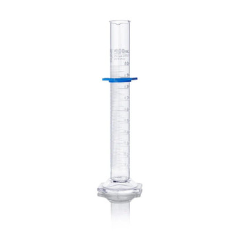 Cylinder, Graduated, Globe Glass, 100mL, Class A, Dual Grads, 6-pk