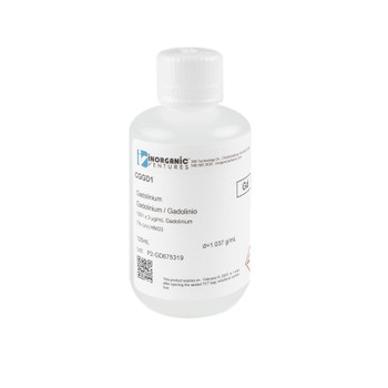 1000 ppm (µg/mL) Gadolinium for ICP, 125mL