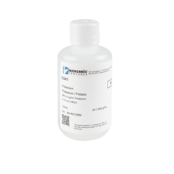 10,000 ppm (µg/mL) Potassium for ICP, 125mL
