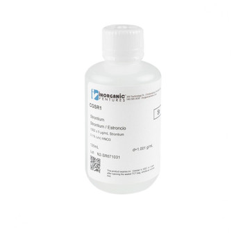 1000 ppm (µg/mL) Strontium for ICP, 125mL