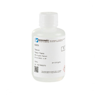 1000 ppm (µg/mL) Titanium for ICP, 125mL