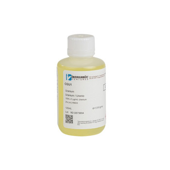 1000 ppm (µg/mL) Uranium for ICP, 125mL