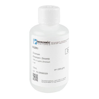1000 ppm (µg/mL) Zirconium for ICP, 125mL