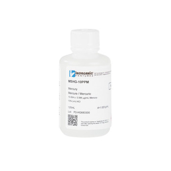 10 ppm (µg/mL) Mercury for ICP-MS, 125mL