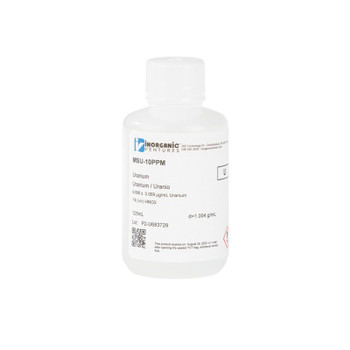 10 ppm (µg/mL) Uranium for ICP-MS, 125mL