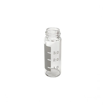 4.0mL Clear Vial, 15x45mm, with White Graduated Spot, 13-425mm Thread, 1000-cs