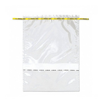 Whirl-Pak Standard Sample Bags, with White Write-on Strip - 184 oz, 100-pk
