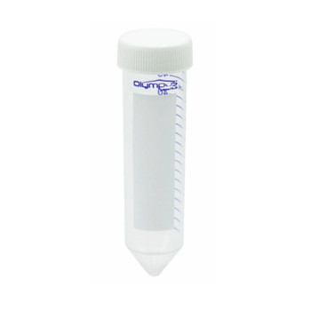 50mL Centrifuge Tubes, Sterilized by Gamma, Conical, White Cap, Bagged, 500-pk