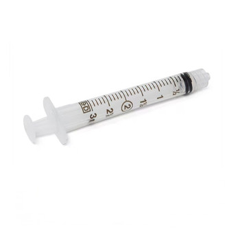 BD 3mL Sterile Luer Lok Syringe, Individually Wrapped, 800-cs