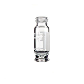 SureSTART 1.7 mL Glass High Recovery Screw Top Microvials for <2 mL Samples, Clear Glass, 9mm, 4 uL, 100-pk