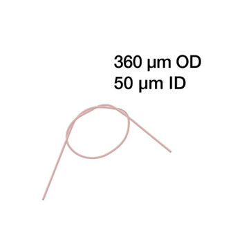 PEEK Tube Natural 360µm OD x 50µm (0.002") ID, Length 10 Feet