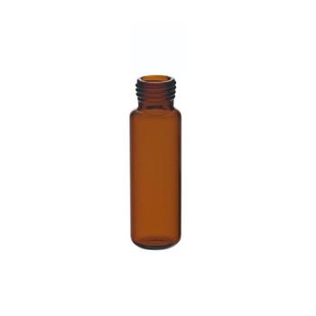 20mL Amber Screw Top Headspace Vial, Round Bottom, 100-pk