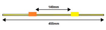 Solva Tubing, 2-stop, Orange/Yellow 0.51 mm, 12-pk