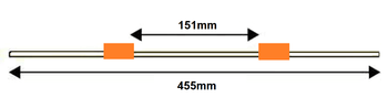Standard FLARED PVC Tubing, 2-Stop Orange/Orange 0.89 mm, 12-pk