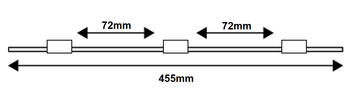 Standard FLARED PVC Tubing, 3-Stop Wht/Wht/Wht 1.02 mm, 12-pk