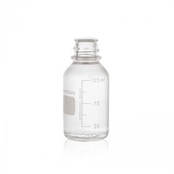 WHEATON® Safety Coated Media / Lab Bottle, 125mL, 48-pk