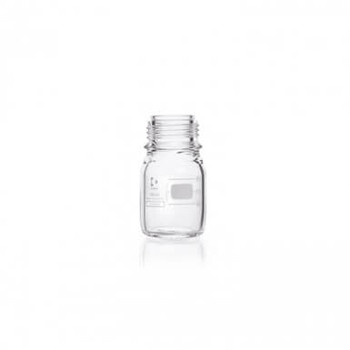 Borosilicate Glass Media Bottles, 250 ml, GL-45, Blue Caps, Schott, case/10